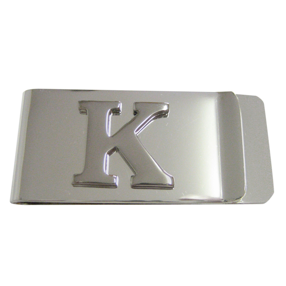 Letter K Monogram Money Clip